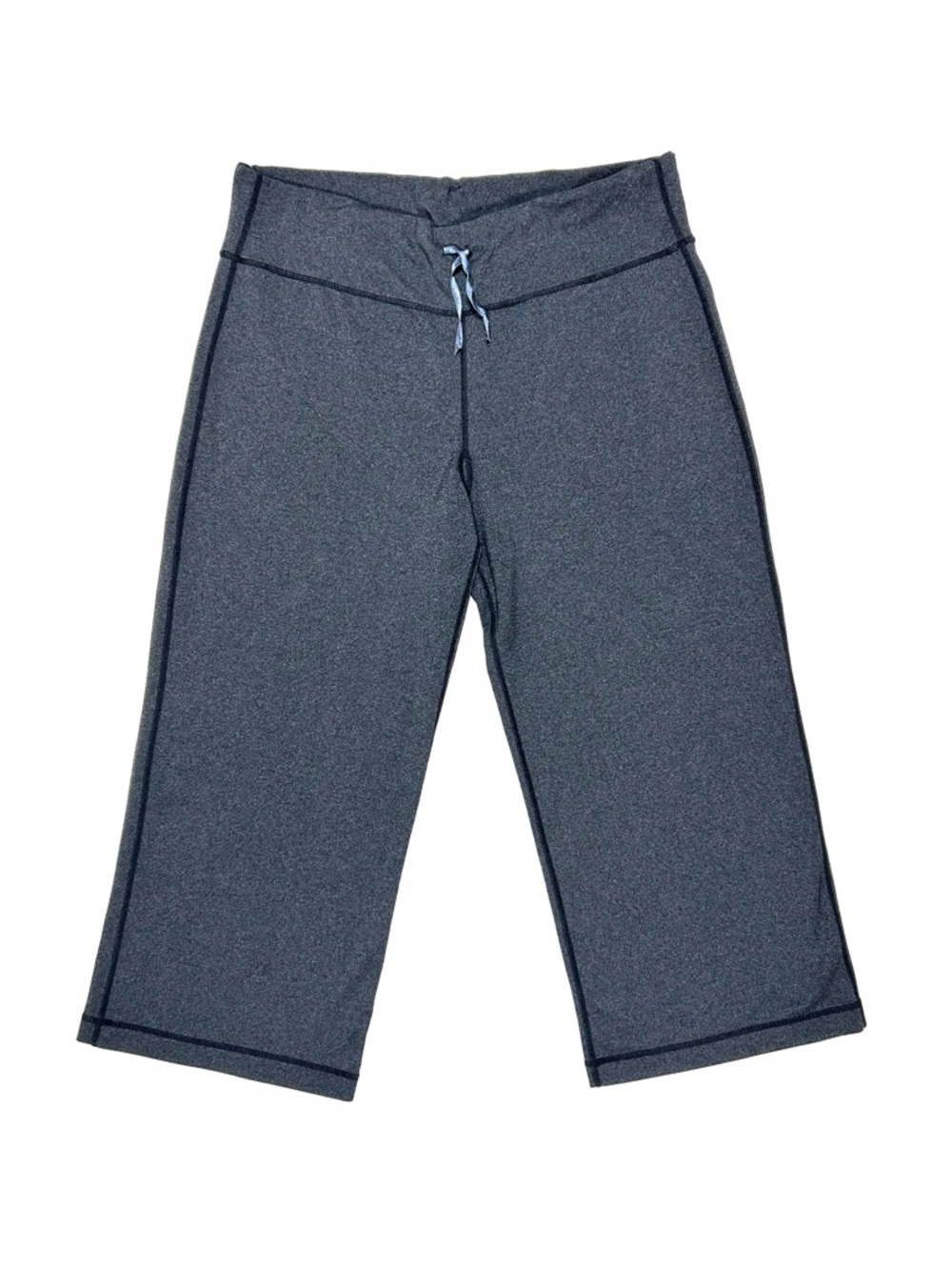 Lululemon Relaxed Fit Crop Heathered Deep Coal Women’s Large Wide Leg Capri Yoga